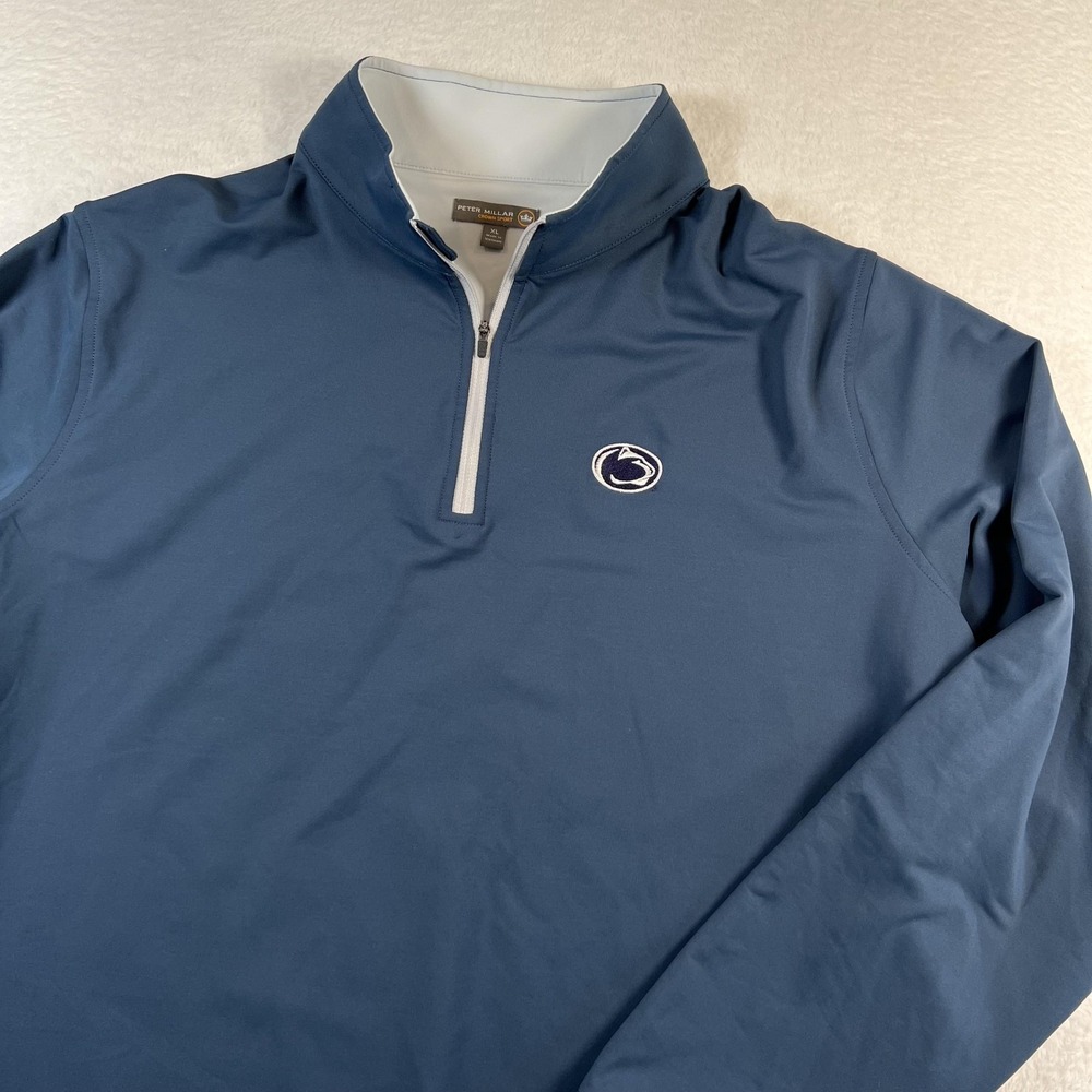 Peter Millar Crown Sport Penn State Nittany Lions Jacket Mens XL Blue NCAA Golf